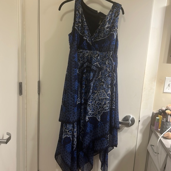 Chico's Dresses & Skirts - Black Label by Chico’s blue and white handkerchief dress sz 2 (US L)
